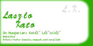 laszlo kato business card